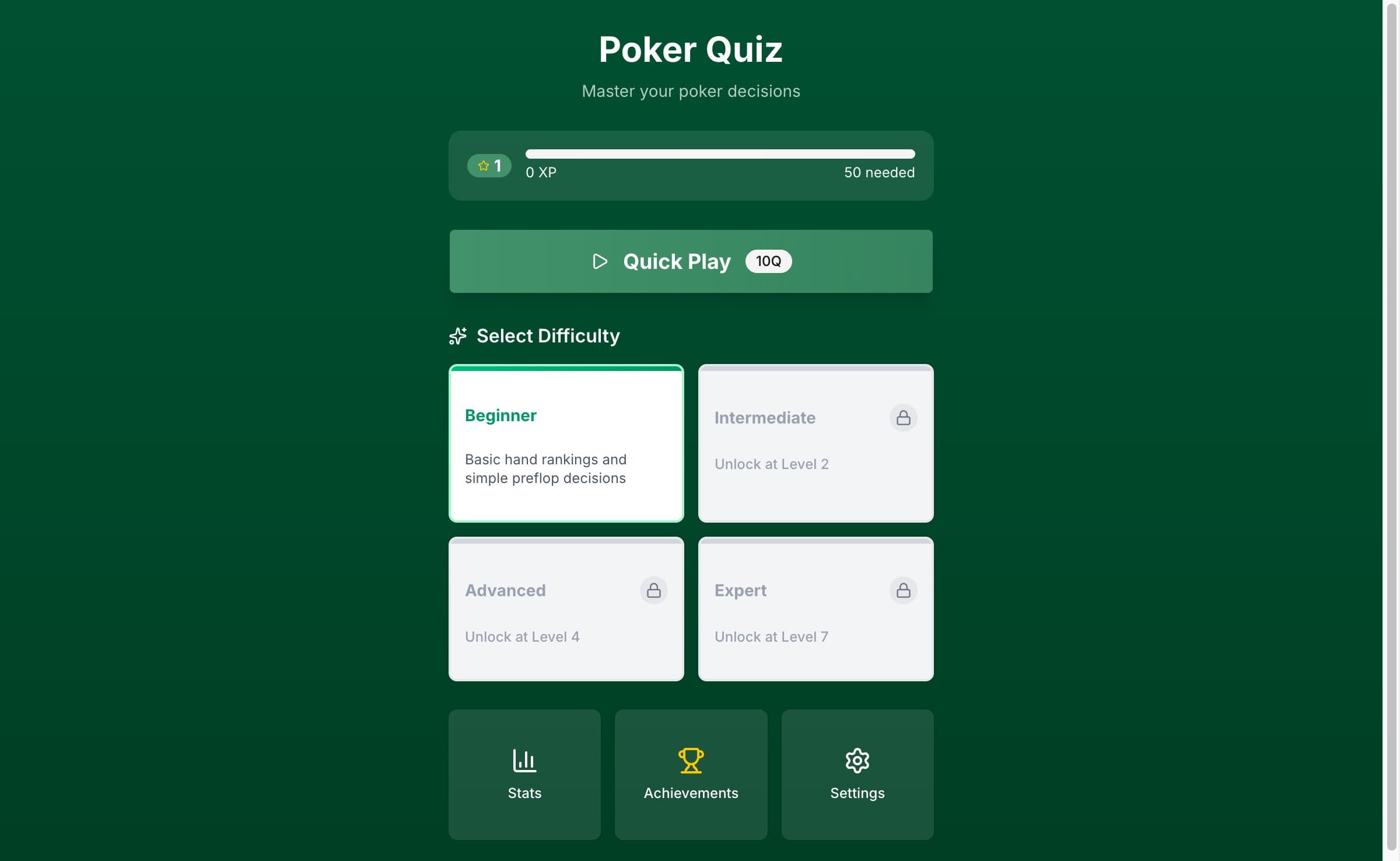 Poker Quiz